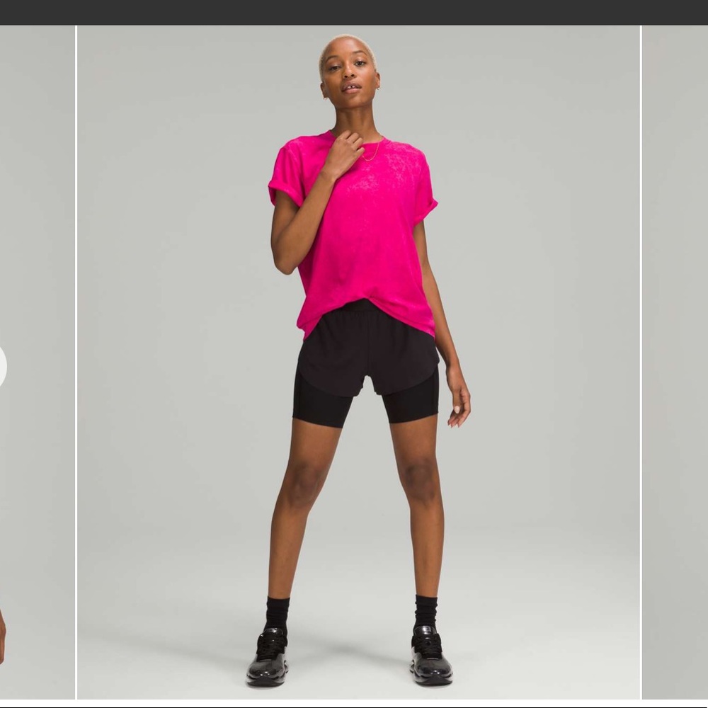 Lululemon Cloud Wash Ripened Raspberry All Yours Tee